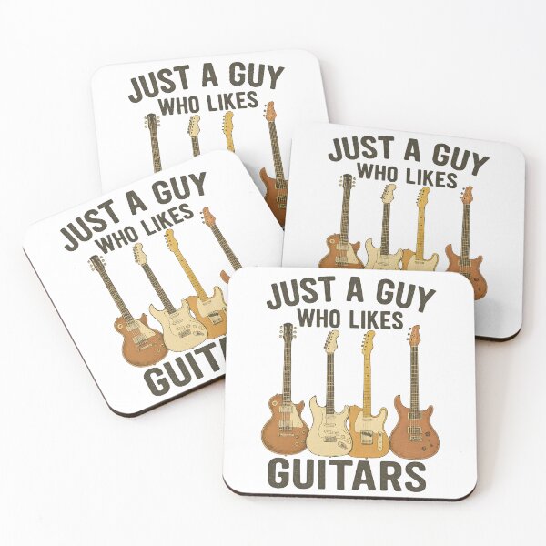 Item preview, Just A Guy Who Likes Guitars Design, Guitar Lover Art, Musician Gift designed and sold by fenrirwulf68.