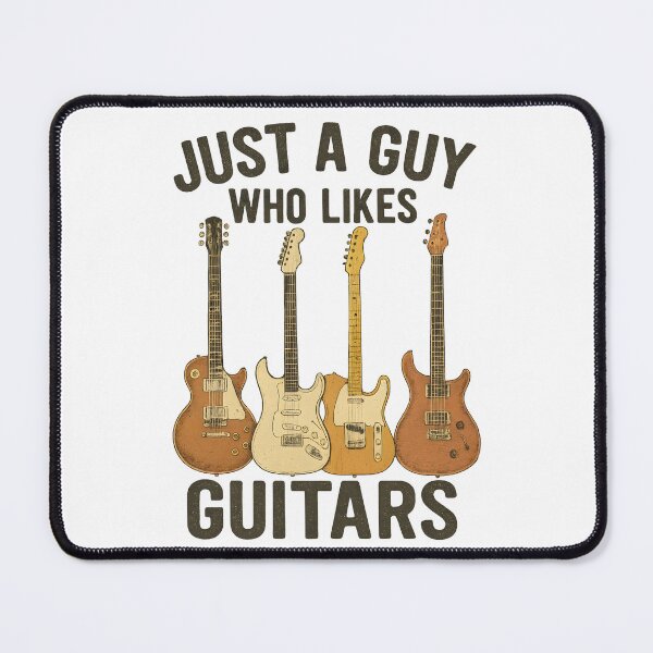Item preview, Just A Guy Who Likes Guitars Design, Guitar Lover Art, Musician Gift designed and sold by fenrirwulf68.