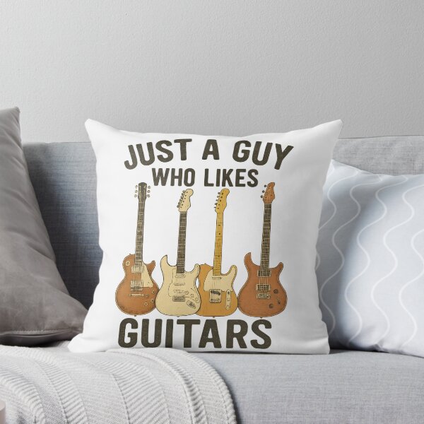 Item preview, Just A Guy Who Likes Guitars Design, Guitar Lover Art, Musician Gift designed and sold by fenrirwulf68.