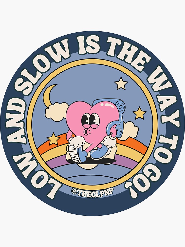 Thumbnail 3 of 3, Sticker, Low and Slow: The Best GLP-1 Weight Loss Approach designed and sold by InclusiveArts19.