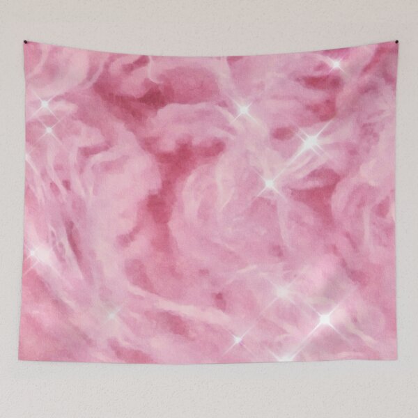 Item preview, Pink Flokati (Glitter Edition) designed and sold by asanaworld.