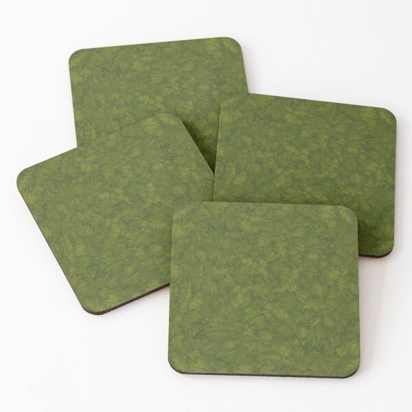Item preview, Chaotic pattern of greenish maple leaves designed and sold by Cherevan.