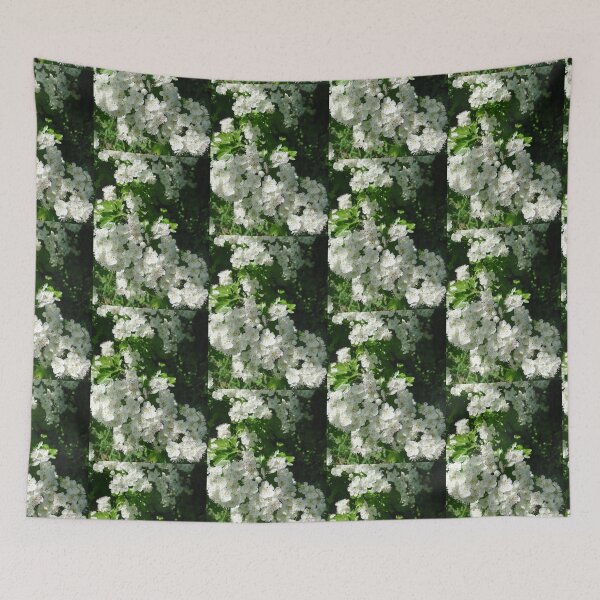 Item preview, White hawthorn blossom flowers designed and sold by esvb.