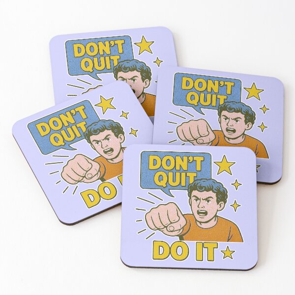 Item preview, Don't Quit Do It - Retro Motivation designed and sold by zzz888.