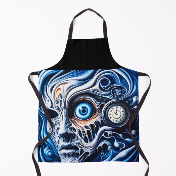 Item preview, Timekeeper's Gaze – Surreal Fluid Portrait of a Man designed and sold by EmeraldeaArt.