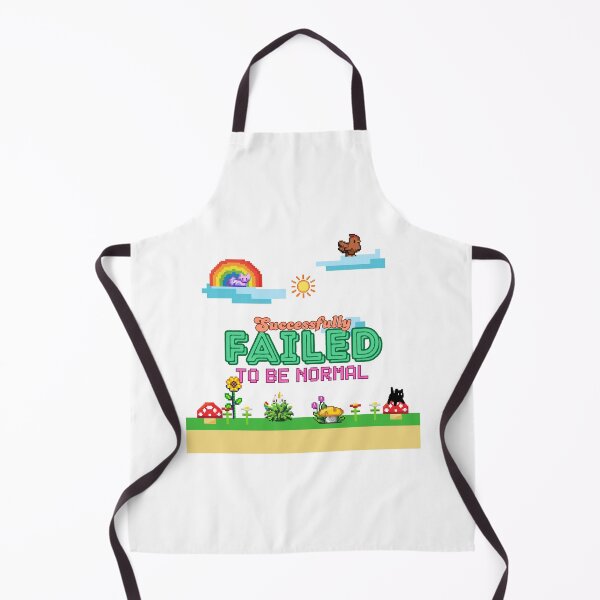 Item preview, "Successfully Failed To Be Normal" - Video Game Style "Cat, Rainbow & Chicken" designed and sold by RisenAgain - Quantum BrainGlitch | Designs.