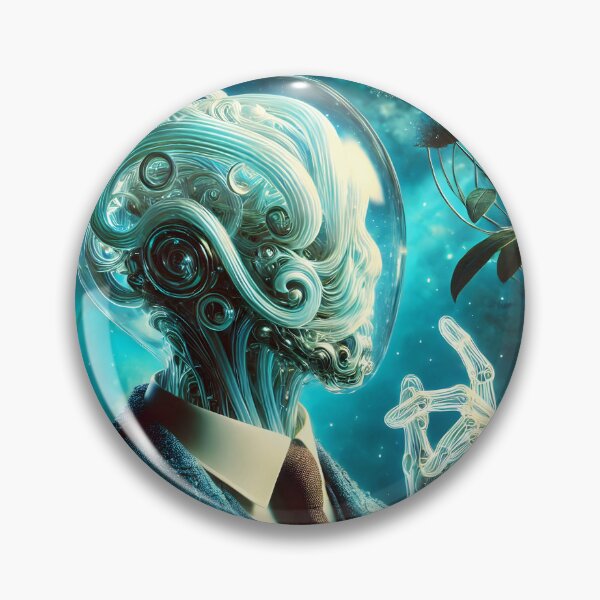 Item preview, Utopian Elegance: The Transparent Robot Man designed and sold by EmeraldeaArt.
