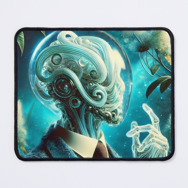 Item preview, Utopian Elegance: The Transparent Robot Man designed and sold by EmeraldeaArt.