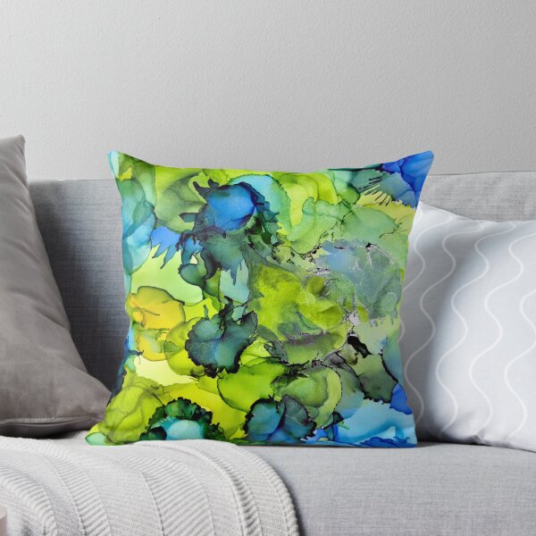 Item preview, Spring Blooms - Blue and Yellow Abstract designed and sold by liminallayers.