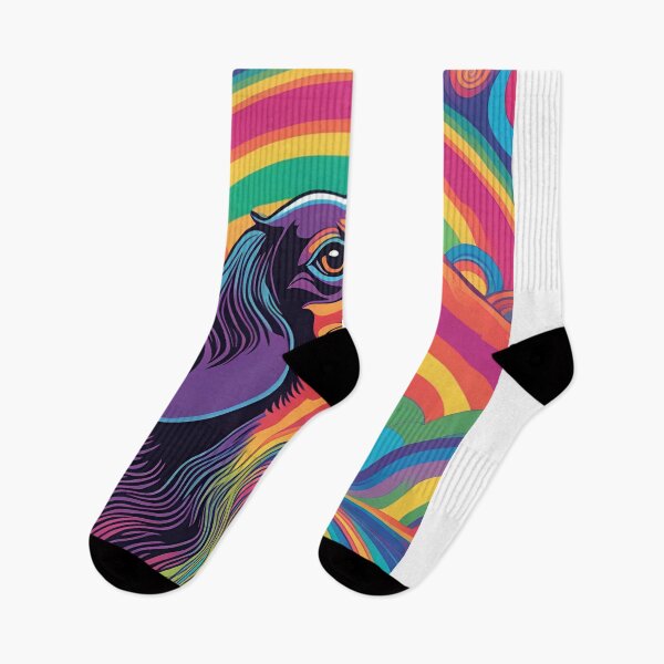 Item preview, Psychedelic Long Haired Dachshund designed and sold by ScousaDesign.