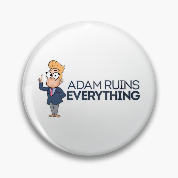 Aperçu de l'œuvre Adam ruine tout, dessin humoristique et humoristique – Mème de culture pop, art de poche pour les fans d'Adam Conover créée et vendue par StickerAndLove.