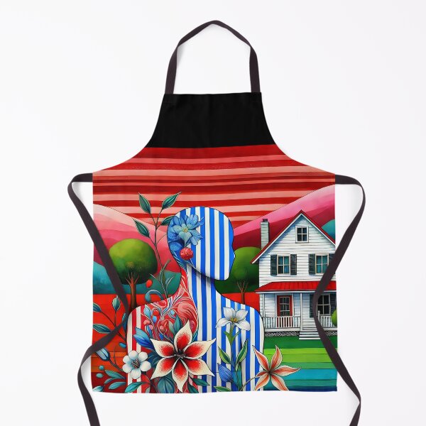 Item preview, Surreal Home Within: Striped Man-House Fusion designed and sold by EmeraldeaArt.
