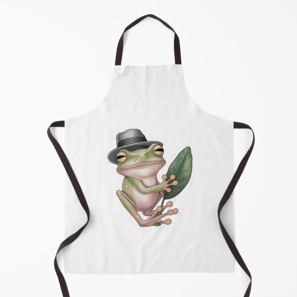Item preview,  Funny Green TreeFrog With Hat On Leaf designed and sold by Tomci0.