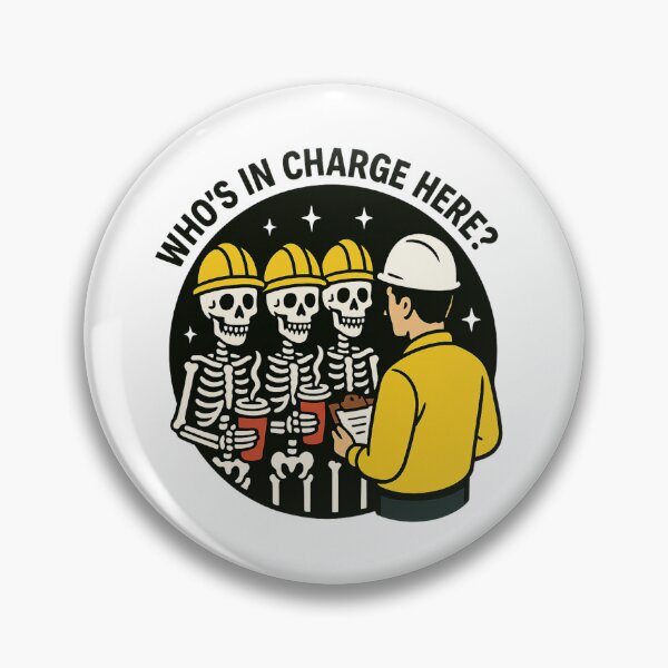 Item preview, Safety Meeting Ministry of Labor - Construction Meme - Skeleton Construction Worker  designed and sold by houseoftrades.