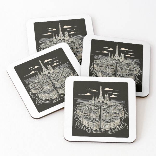 Item preview, Paris City Vector Art – Stylish AI Design of Urban Atmosphere for Travel Lovers, Fashion, Decor & Accessories designed and sold by knalpot-design.