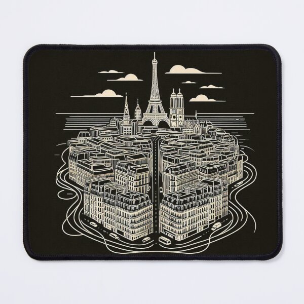 Item preview, Paris City Vector Art – Stylish AI Design of Urban Atmosphere for Travel Lovers, Fashion, Decor & Accessories designed and sold by knalpot-design.
