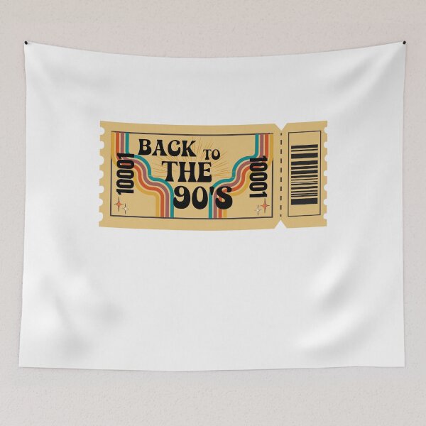 Item preview, RETRO BACK TO THE 90'S TICKET designed and sold by Tomci0.