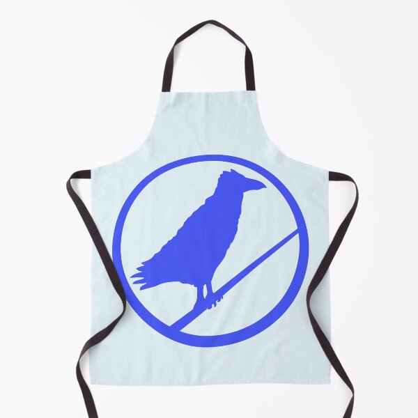 Item preview, Raven sit forbidden pole rope sign notice symbol designed and sold by shirt-o-mat.