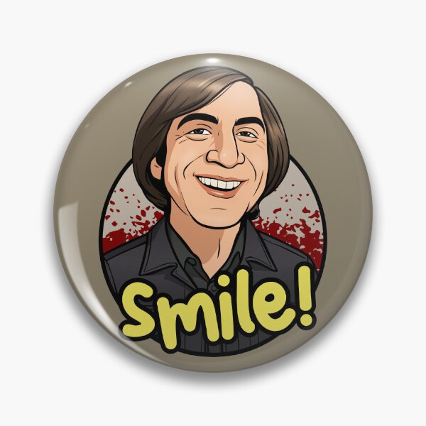 Item preview, Anton Chigurh Smiling (Bloody Background) designed and sold by muskitt.