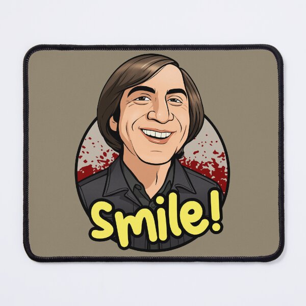 Item preview, Anton Chigurh Smiling (Bloody Background) designed and sold by muskitt.