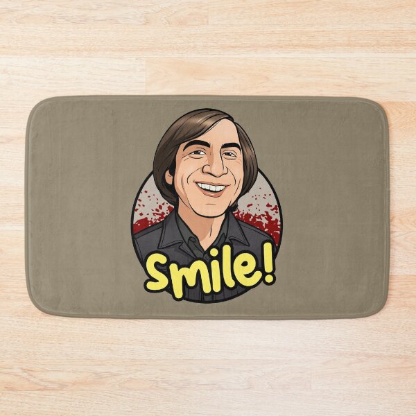 Item preview, Anton Chigurh Smiling (Bloody Background) designed and sold by muskitt.