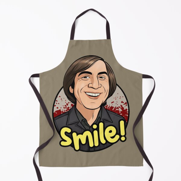 Item preview, Anton Chigurh Smiling (Bloody Background) designed and sold by muskitt.
