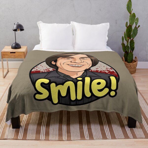 Item preview, Anton Chigurh Smiling (Bloody Background) designed and sold by muskitt.