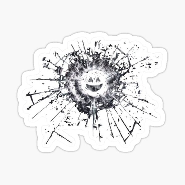 Artikel-Vorschau von Black Mirror – Futuristisches TV-Show-Logo, designt und verkauft von StickerStudioHQ.