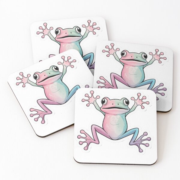 Item preview, Pastel Colorful TreeFrog designed and sold by Tomci0.