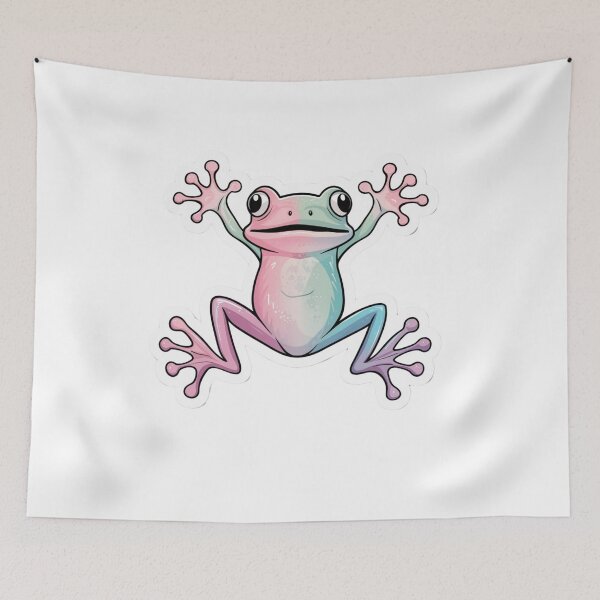 Item preview, Pastel Colorful TreeFrog designed and sold by Tomci0.