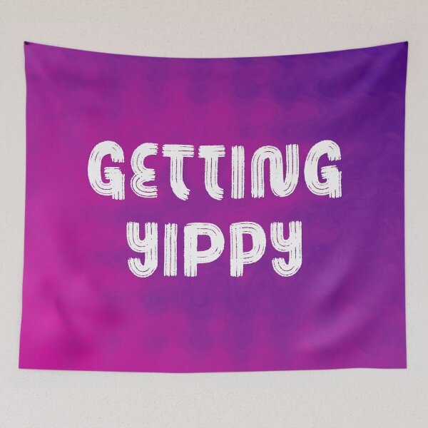 Item preview, Getting Yippy - Fuchsia and Indigo Wave designed and sold by sillyjess.