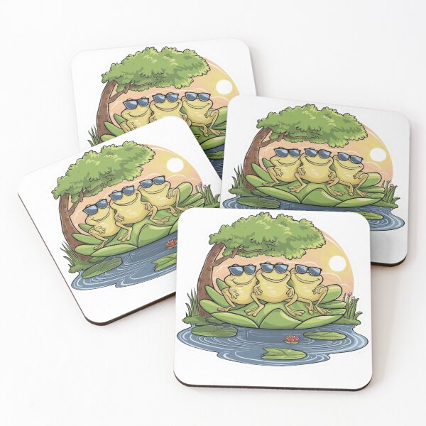 Item preview, Funny Cool Treefrogs On Sunset designed and sold by Tomci0.
