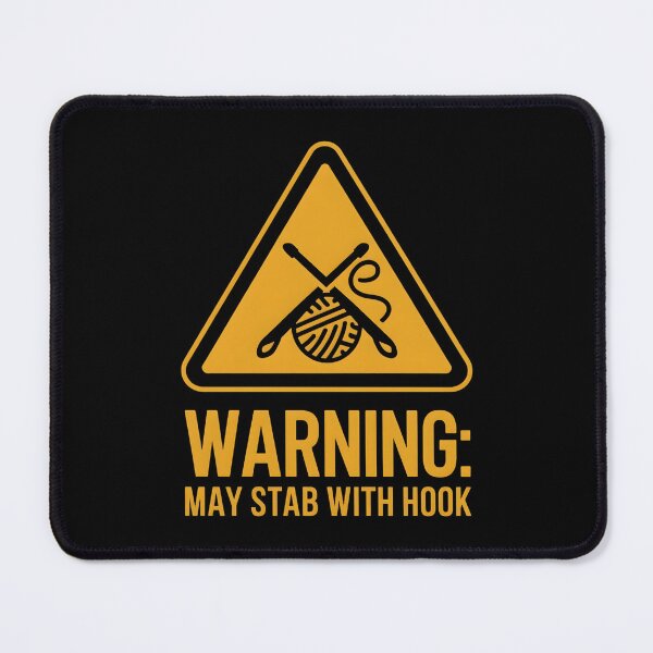 Item preview, WARNING: May Stab With Hook Crochet Mom designed and sold by DomTeesHaven.