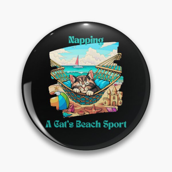 Item preview, Napping - A cats beach sport  designed and sold by MooreGifts.