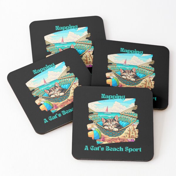 Item preview, Napping - A cats beach sport  designed and sold by MooreGifts.