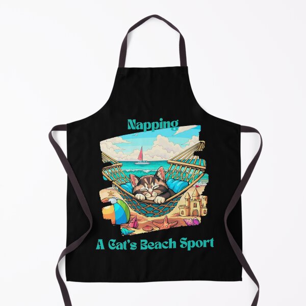 Item preview, Napping - A cats beach sport designed and sold by MooreGifts.