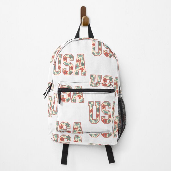 Item preview, USA Floral Letters Retro Patriotic Typography designed and sold by Alex Songs.