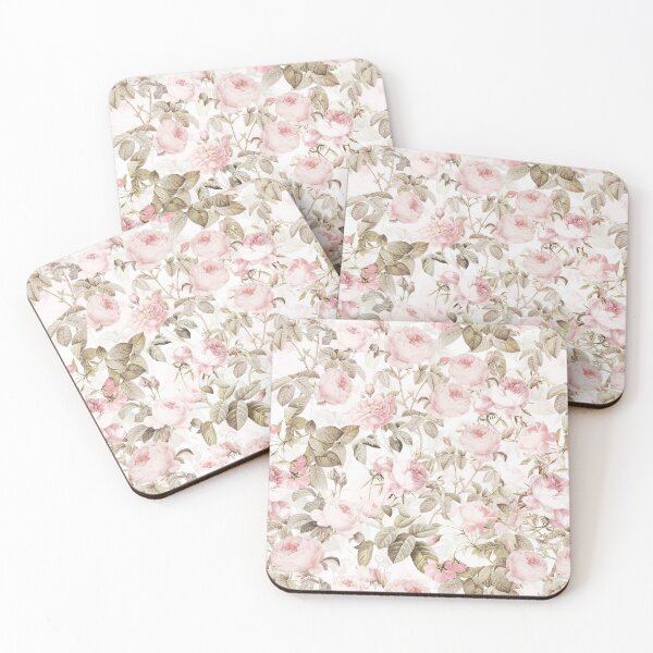 Item preview, Sepia Old Vintage Roses Botanical Garden on Pink Pattern NightGarden  designed and sold by UtArt.