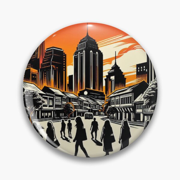 Item preview, Madura City Vector Art – AI Urban Design Inspired by Culture & Travel for Clothing, Accessories & Decor Lovers designed and sold by knalpot-design.