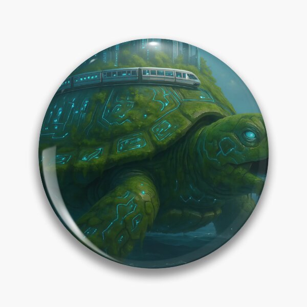 Item preview, Mossy cyborg turtle designed and sold by Gusferdesign.