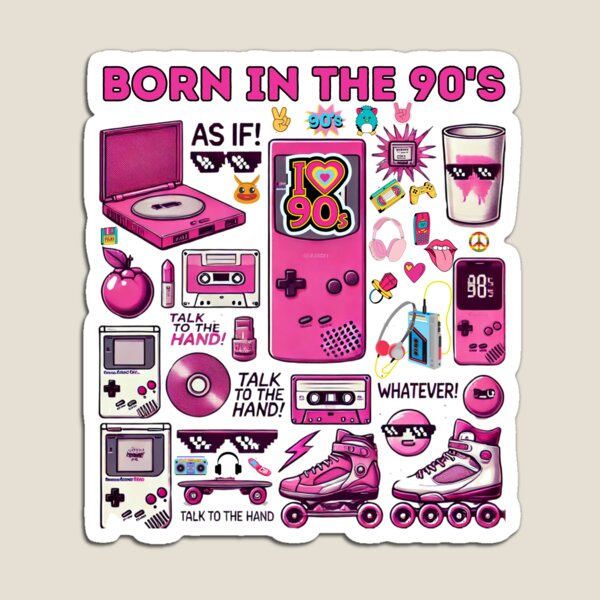Item preview, Retro 90s Pink Collage – Cassette, Mic, Boombox & Sunglasses Design designed and sold by WHDProduction45.