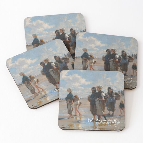 Item preview, En route pour la pêche  by John Singer Sargent . National Gallery of Art . Art museum gifts, artsy journal, art stickers, art mugs and art tote bags designed and sold by WeareSublime.
