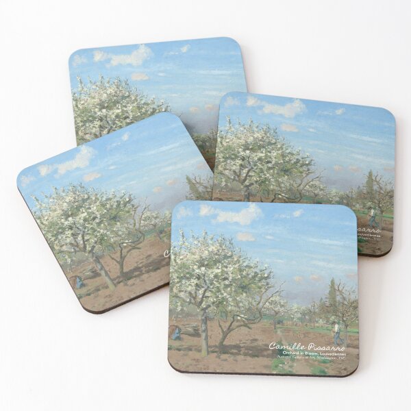 Item preview, Orchard in Bloom, Louveciennes by Camille Pissarro . National Gallery of Art . Art museum gifts, artsy journal, art stickers, art mugs and art tote bags designed and sold by WeareSublime.