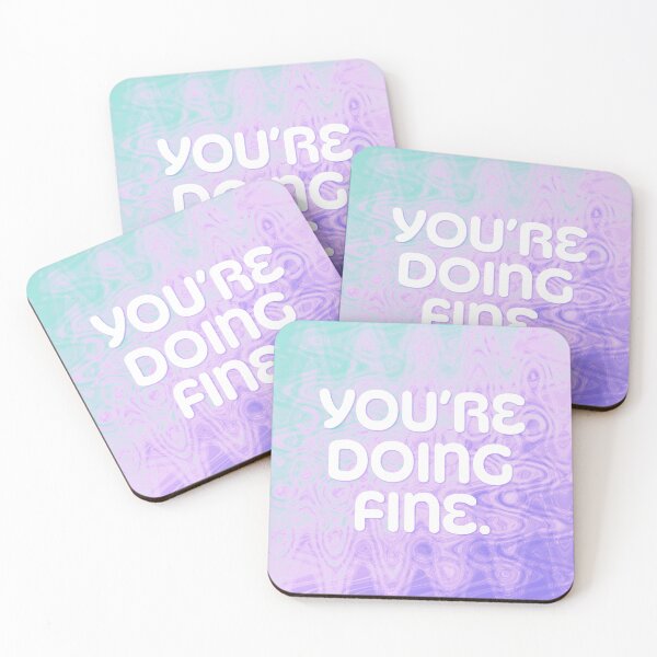 Item preview, You're Doing Fine - Purple Wave designed and sold by sillyjess.