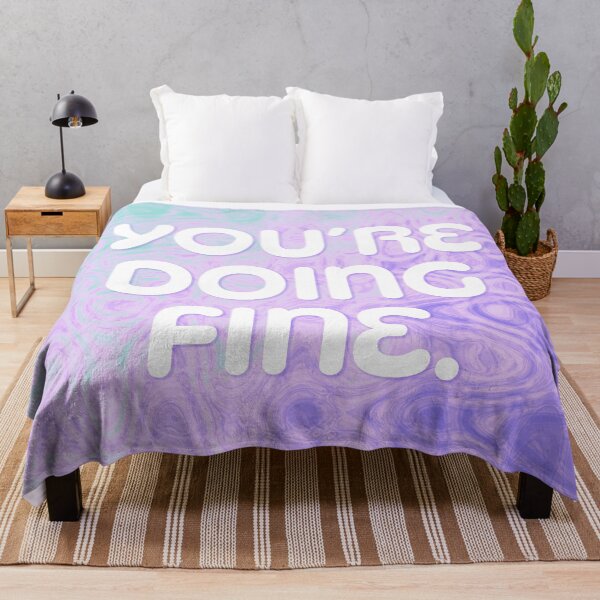 Item preview, You're Doing Fine - Purple Wave designed and sold by sillyjess.