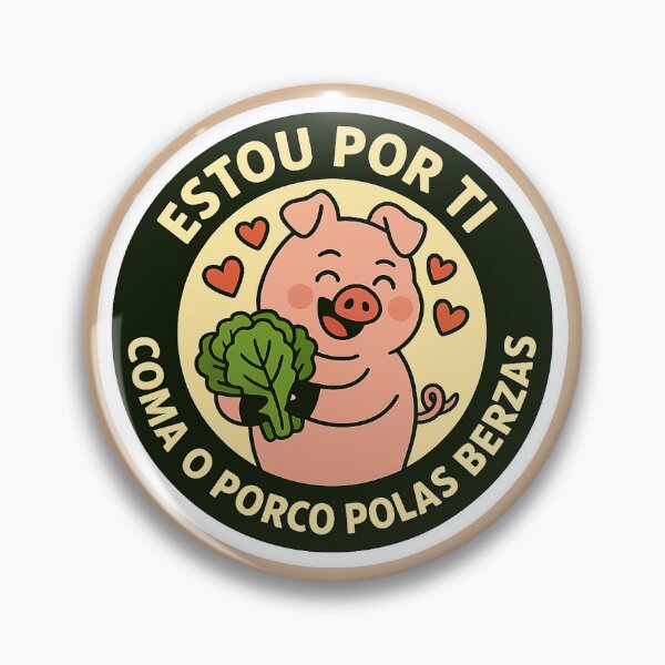 Item preview, This is for you, eat or porco polas berzas – Sticker with retranca e porco namorado  designed and sold by NÉBULA STUDIO.