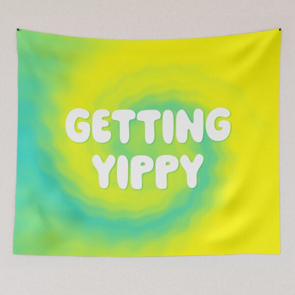 Item preview, Getting Yippy - Yellow Swirl designed and sold by sillyjess.