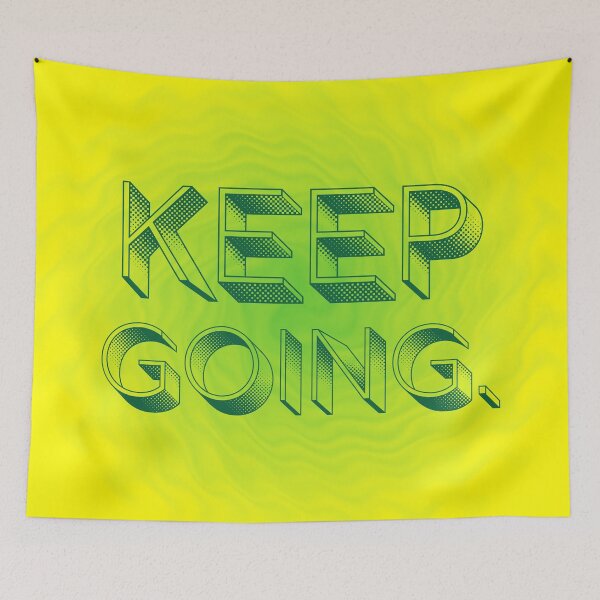 Item preview, Keep Going - Green Swirl designed and sold by sillyjess.