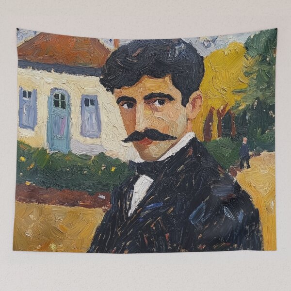 Item preview, Marcel Proust | Post-impressionist painting style designed and sold by ComicsFactory.