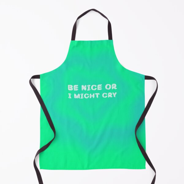 Item preview, Be Nice or I Might Cry - Green Swirl designed and sold by sillyjess.